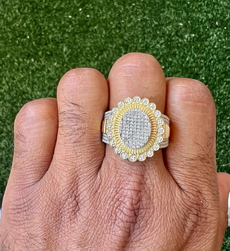 0.99 Ct Diamond Ring | 10k Gold Ring For Men | | Hip-Hop Diamond Ring | Hip-Hop Mens Diamond Ring 11.9 Grams | Big ring | Gift For Him