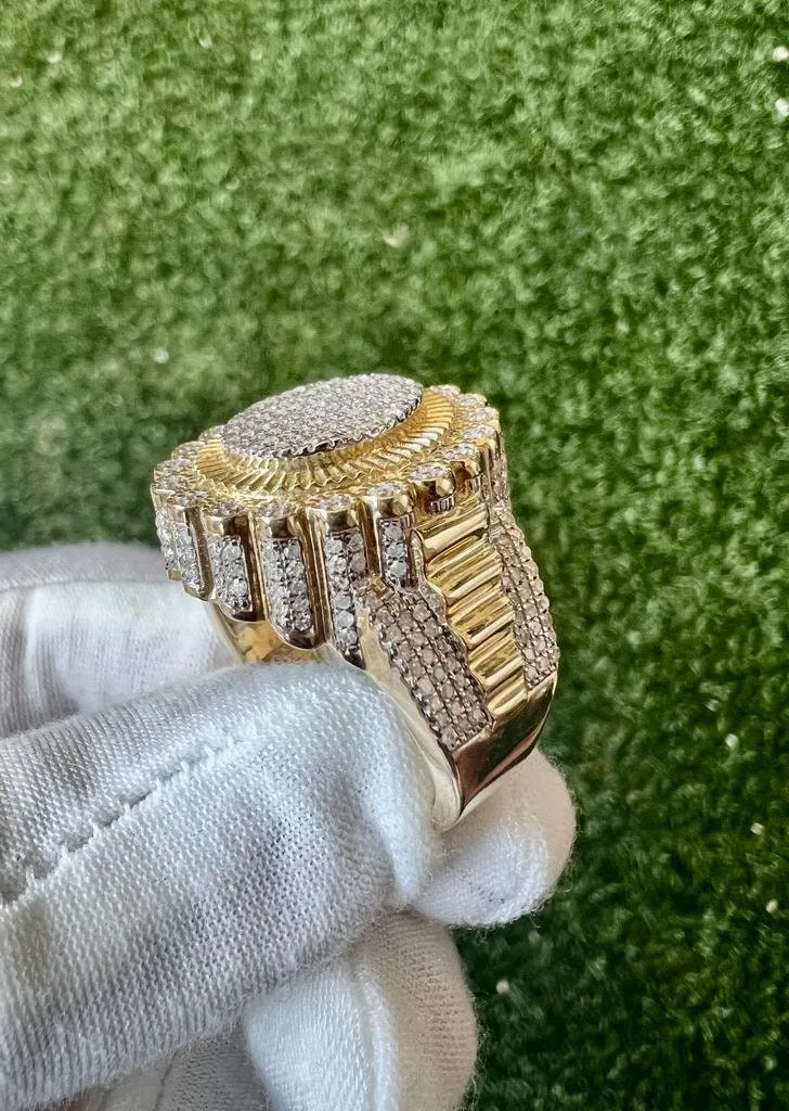 0.99 Ct Diamond Ring | 10k Gold Ring For Men | | Hip-Hop Diamond Ring | Hip-Hop Mens Diamond Ring 11.9 Grams | Big ring | Gift For Him