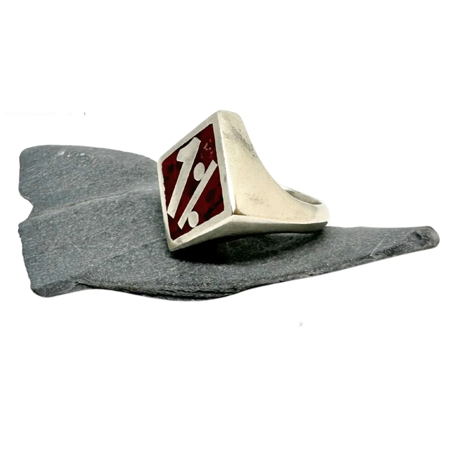 1% Chunky Ring Red Enamel