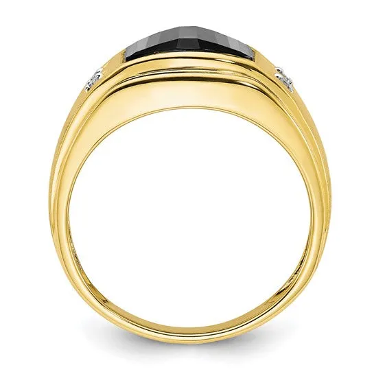 10k Yellow Gold Mens Ring