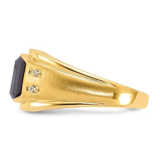 10k Yellow Gold Mens Ring