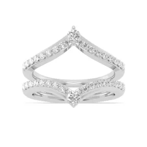 14k Gold Diamond Insert Band