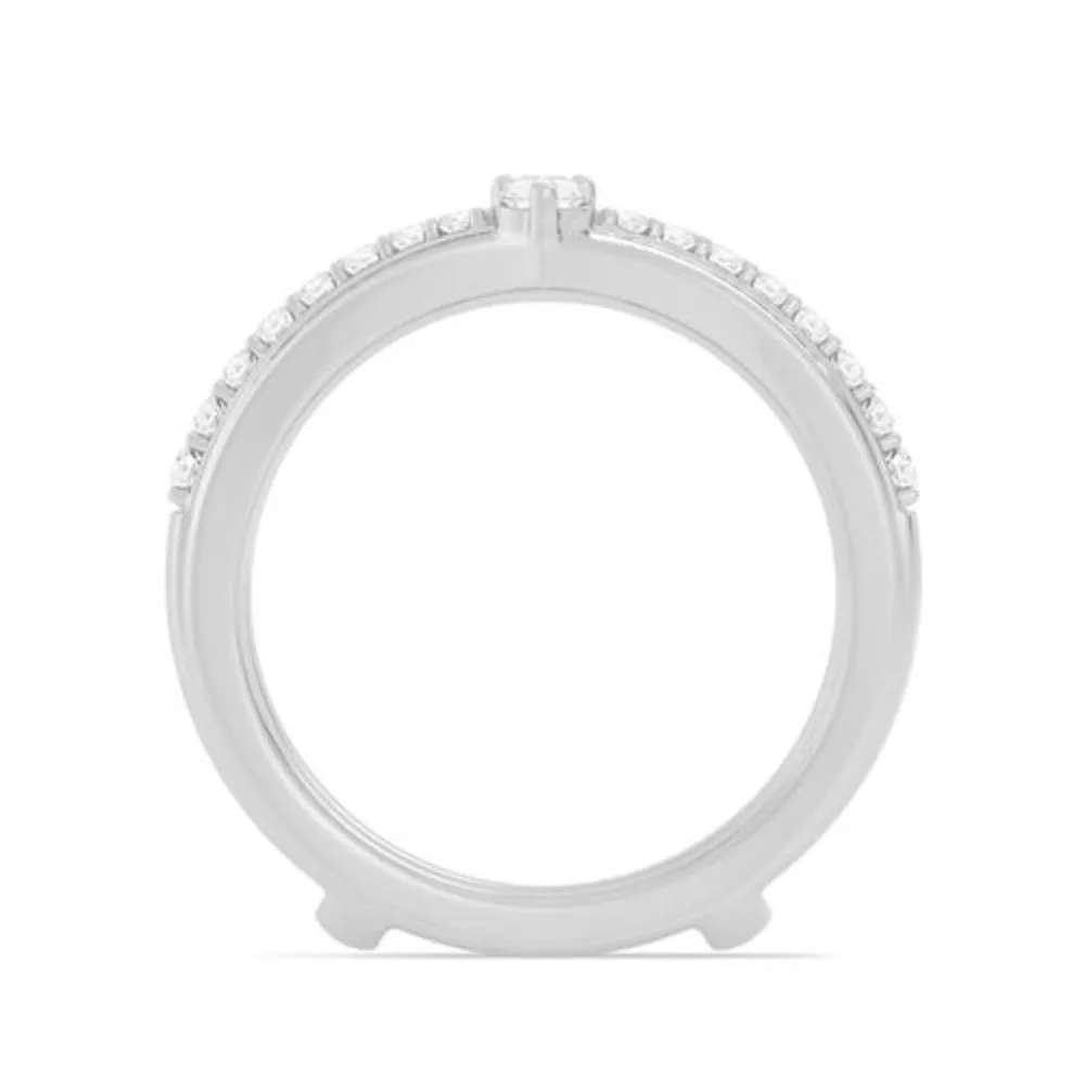 14k Gold Diamond Insert Band