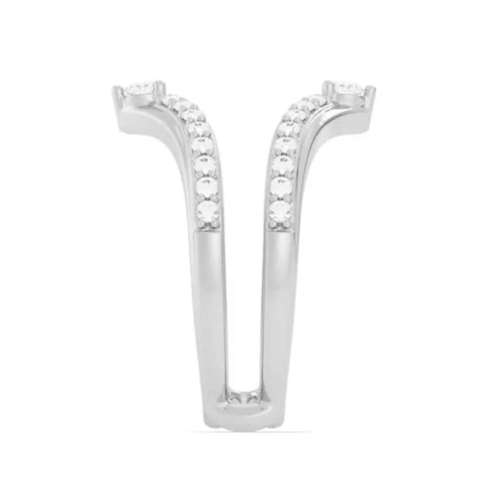 14k Gold Diamond Insert Band