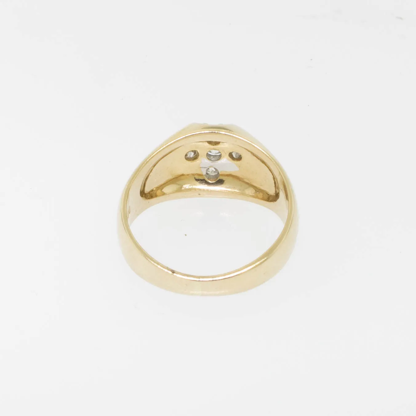 14K Yellow Gold 5 Diamond Cluster Ring ~.47cttw Size 8 Preowned Jewelry