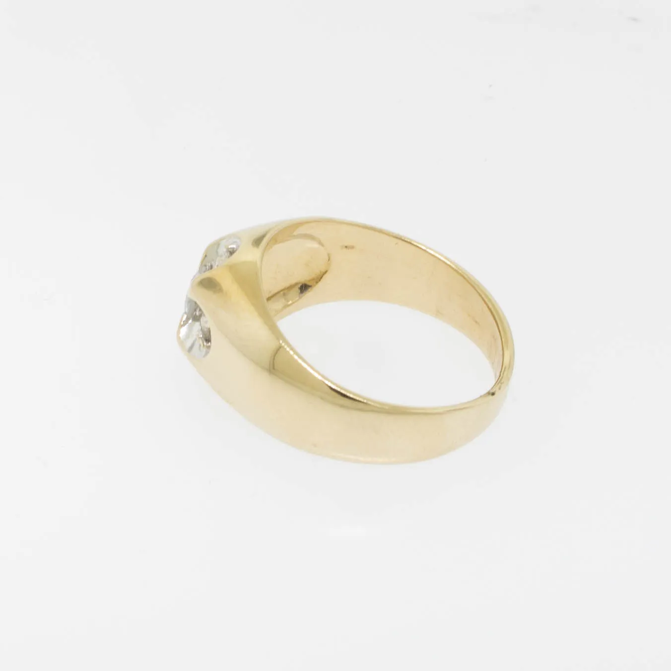 14K Yellow Gold 5 Diamond Cluster Ring ~.47cttw Size 8 Preowned Jewelry