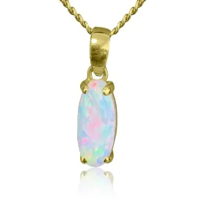 18kt Yellow Gold Opal pendant