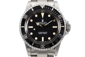 1982 Rolex Submariner 5513 Mark V Maxi Dial