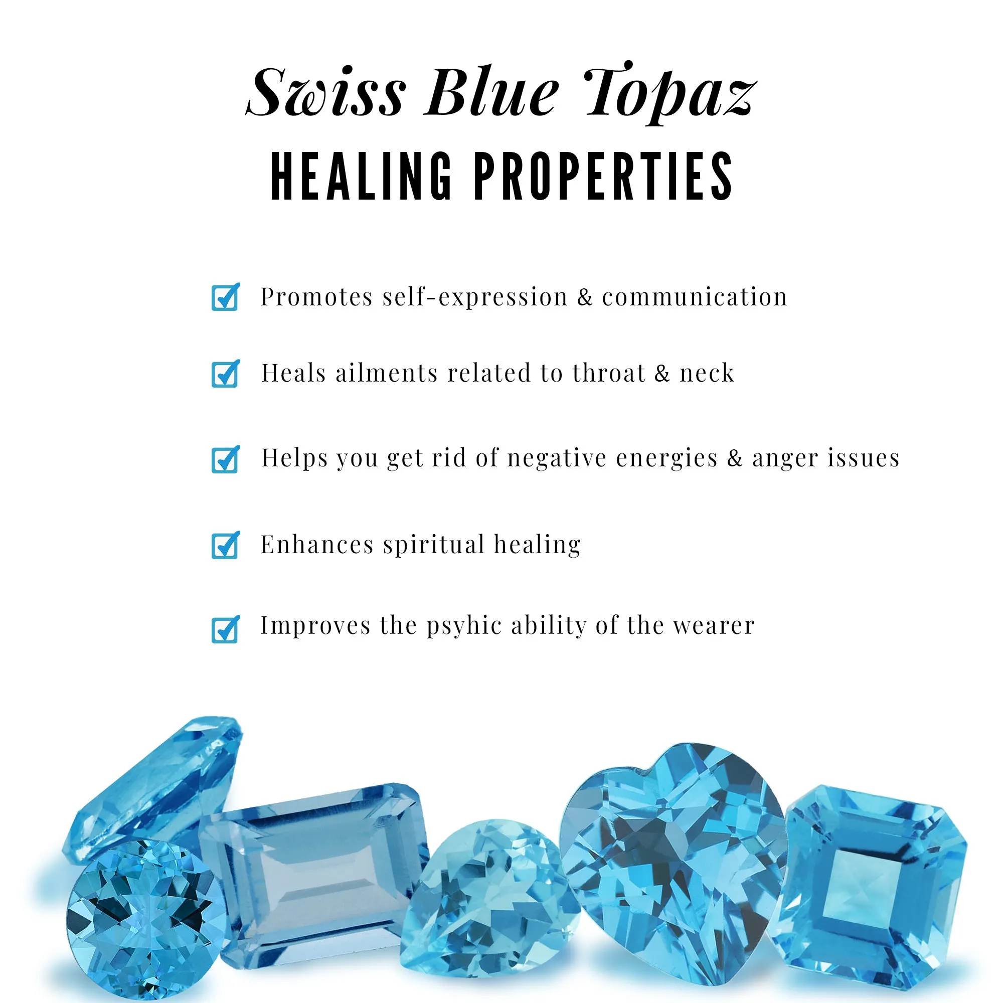 2.50 CT Swiss Blue Topaz Solitaire and Diamond Split Shank Ring