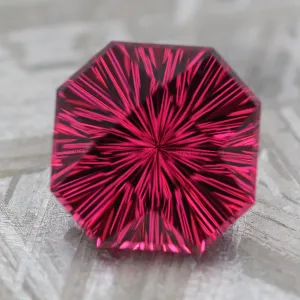 3.3 Carat Umbalite Garnet - 8.5x9mm - Fantasy Cut Square Octagon