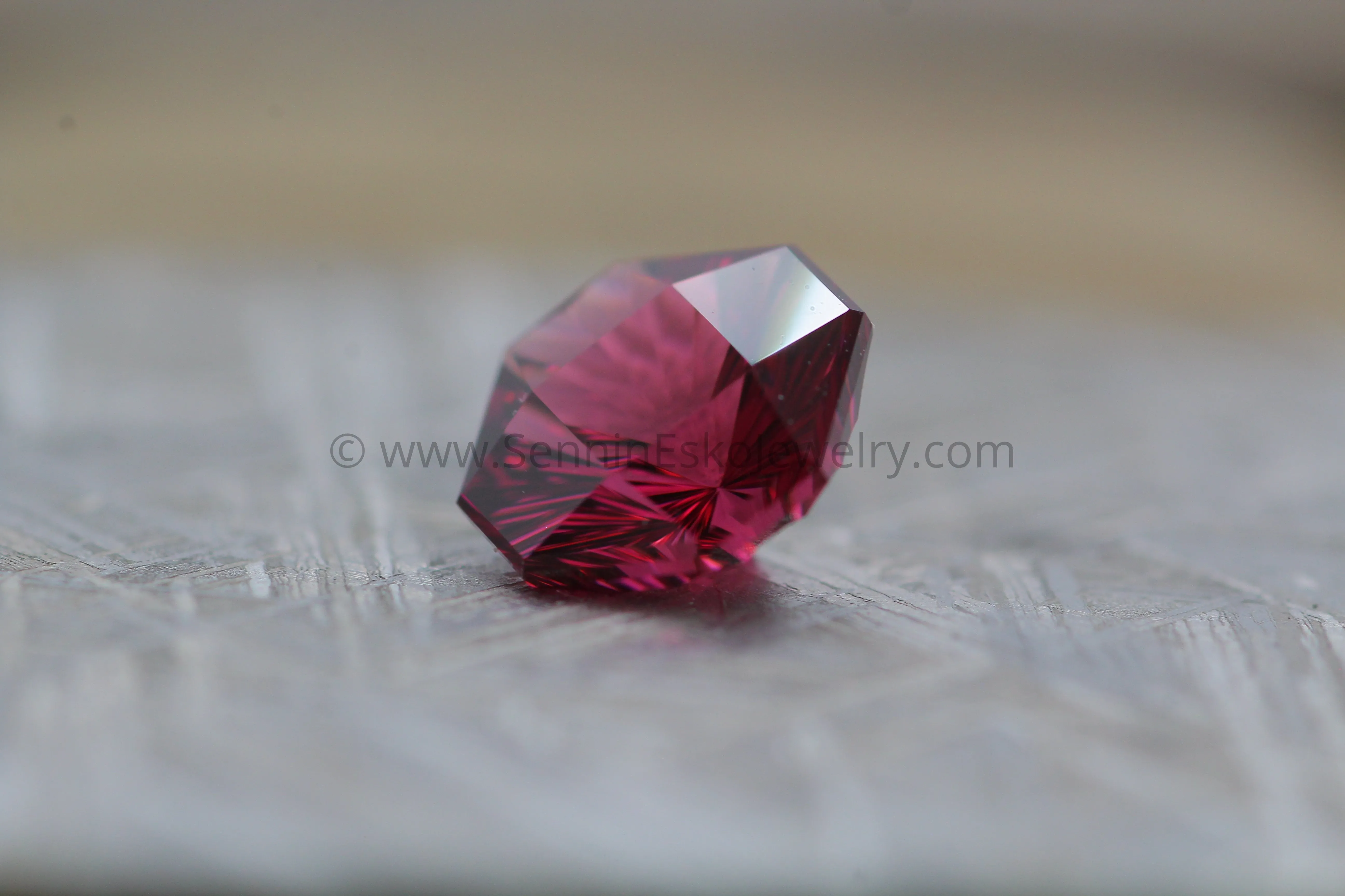 3.3 Carat Umbalite Garnet - 8.5x9mm - Fantasy Cut Square Octagon