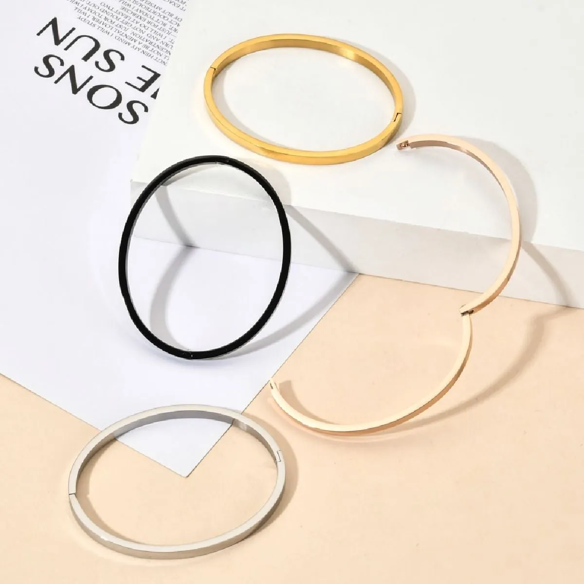 4mm Matte Finish 316 Surgical Stainless Steel Silver Kada Bangle Bracelet Unisex