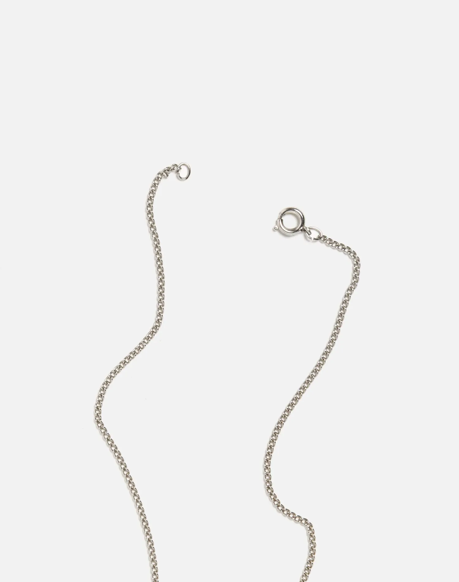 60s Sterling Heart Locket Necklace - #36