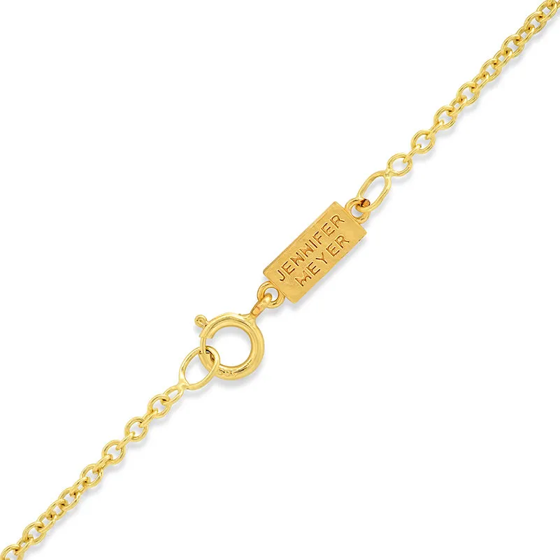 7 Extra Small Lapis Heart Necklace