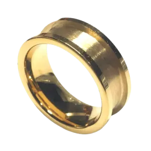 8mm IP Gold Plated Tungsten Carbide Ring Core