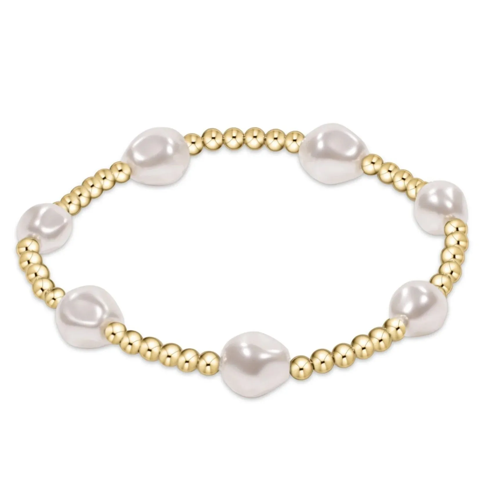 Admire Gold 3mm Bead Bracelet - Gemstones