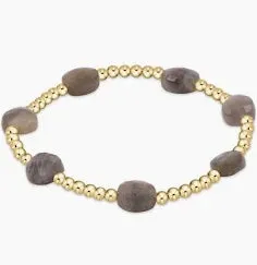 Admire Gold 3mm Bead Bracelet - Gemstones