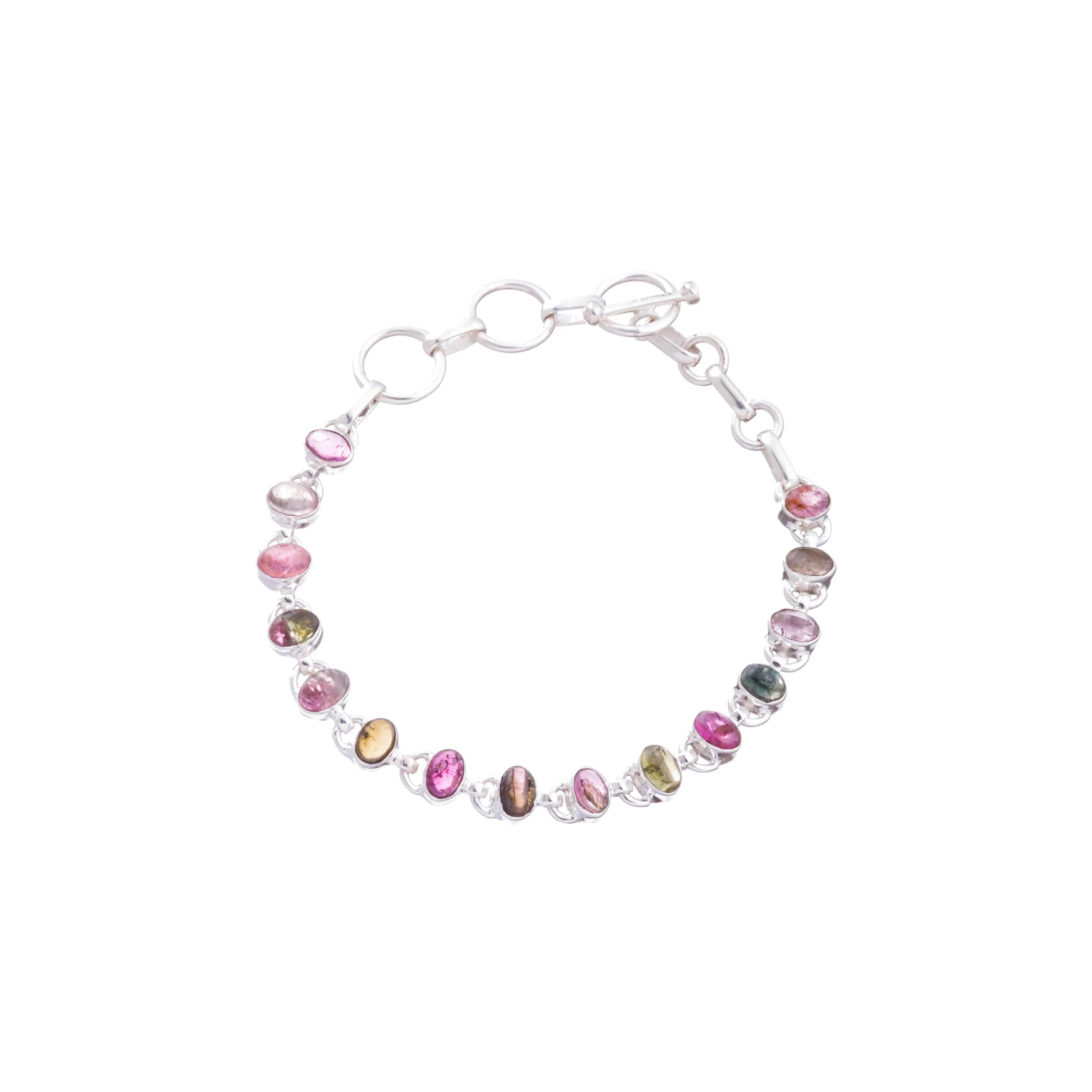 Alina Multi Tourmaline Bracelet, Sterling Silver