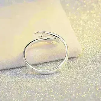 Alloy Simple Hands Hug Ring Opening Adjustable Jewelry