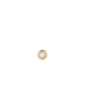 Ania Haie Gold Kyoto Opal Bezel Barbell Single Earring