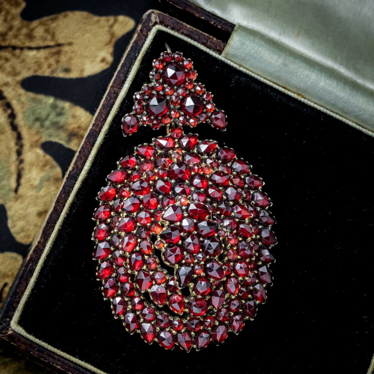 Antique Victorian Bohemian Garnet Locket