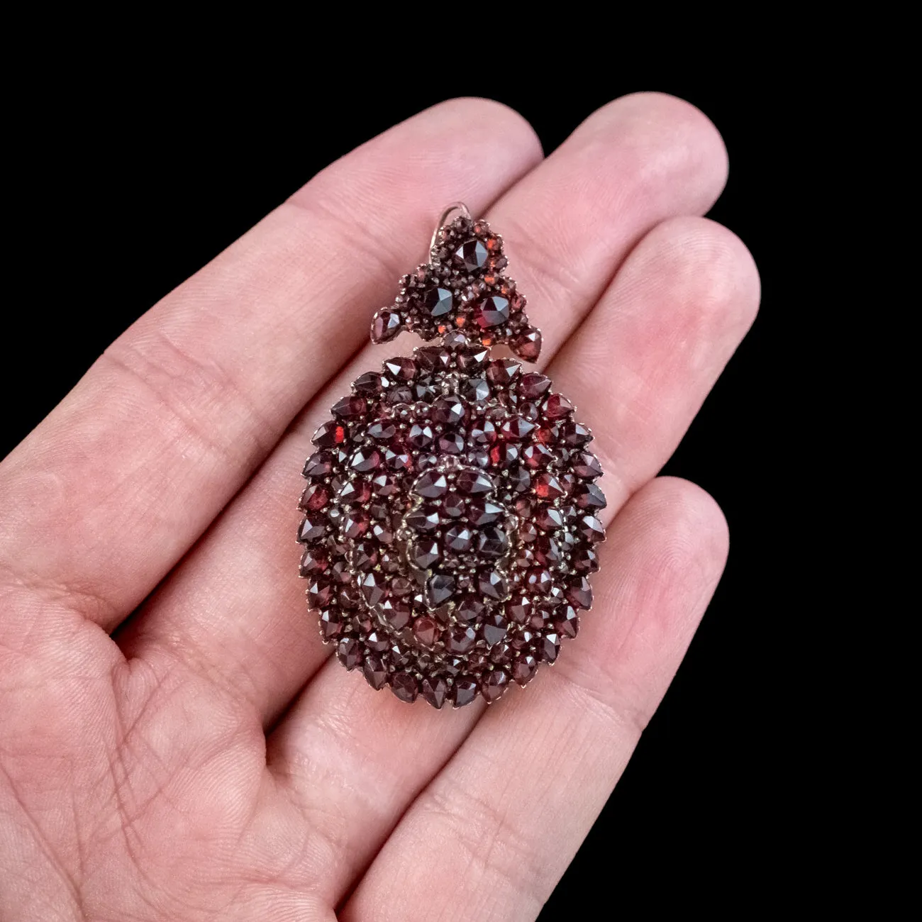 Antique Victorian Bohemian Garnet Locket