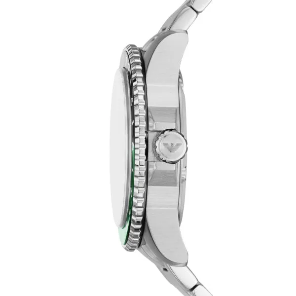 Armani World Explorer Gents Stainless Steel Watch