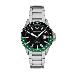 Armani World Explorer Gents Stainless Steel Watch