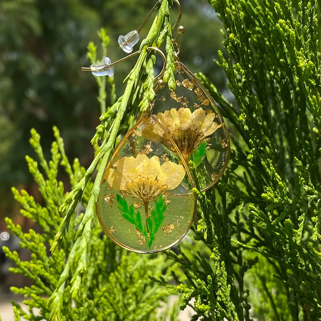 Bees & Trees Real Dried Flower Earrings