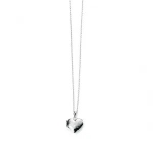 Beginnings Sterling Silver Heart Locket Necklace N3924