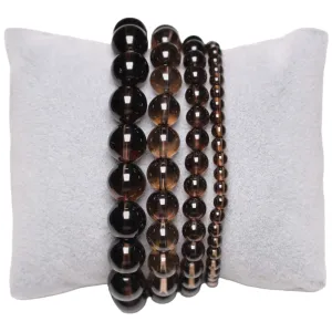 Bracelet quartz fumé A