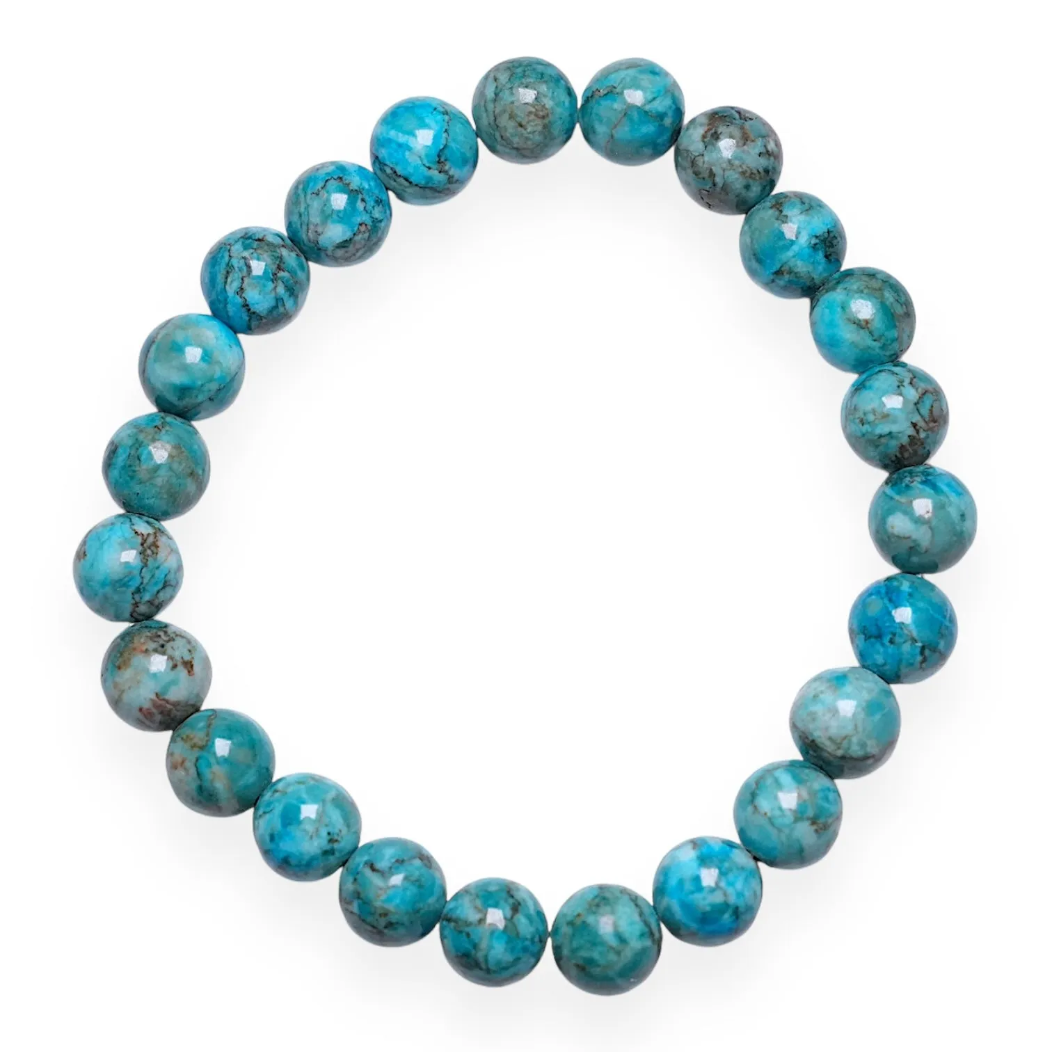 Bracelet Turquoise d’Afrique bleue AA 