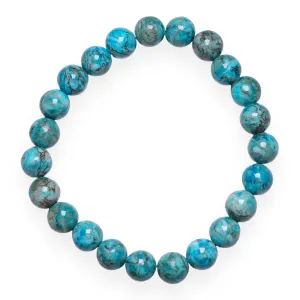 Bracelet Turquoise d’Afrique bleue AA 