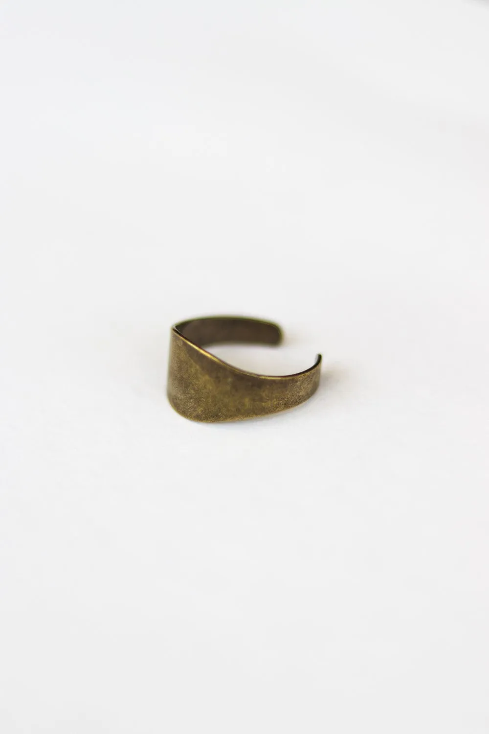 Bronze plain ring, adjustable ring, wrapped ring, minimalist jewelry, stacking ring, girl, birthday gift for her, girlfriend present, band