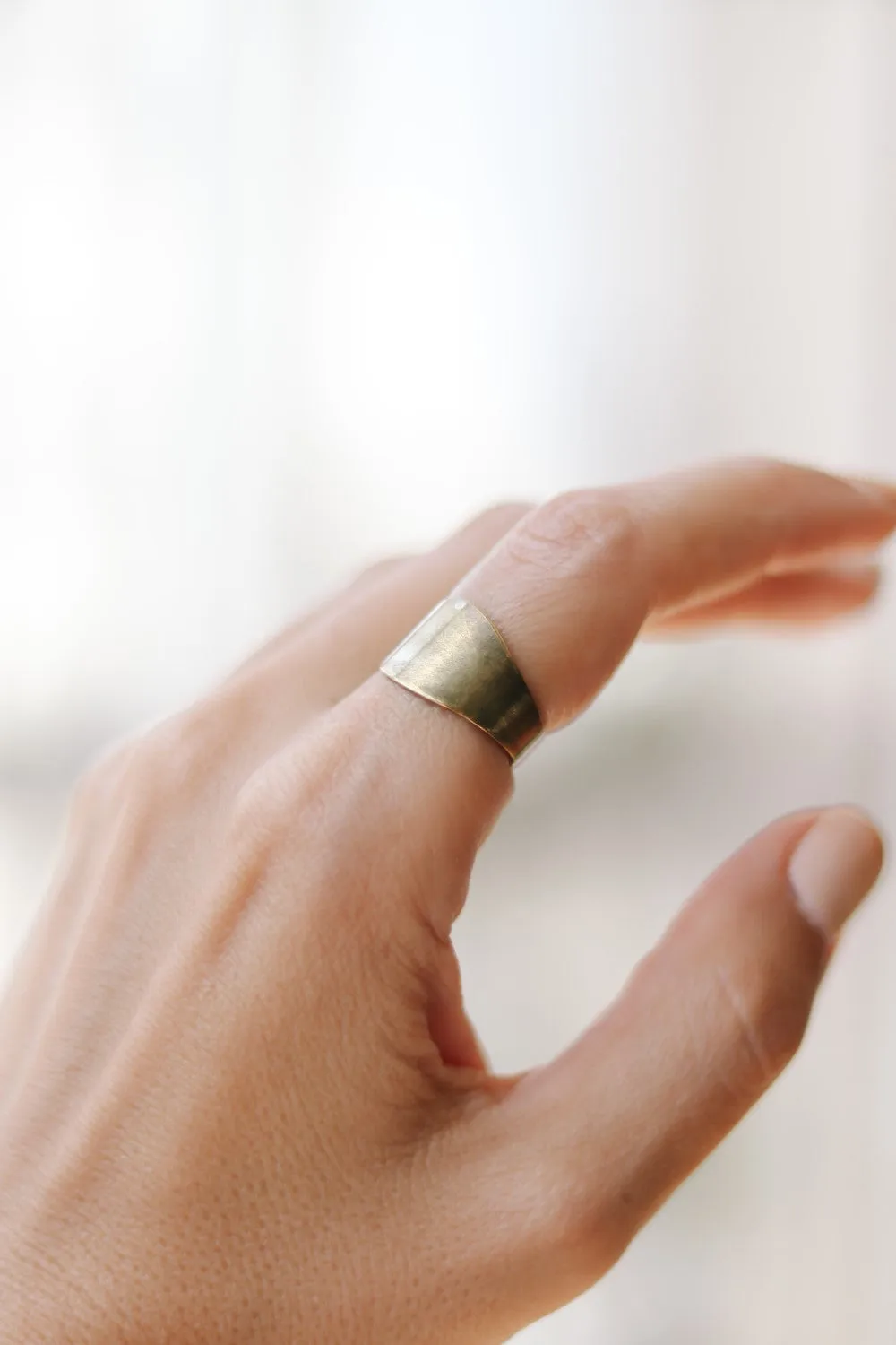 Bronze plain ring, adjustable ring, wrapped ring, minimalist jewelry, stacking ring, girl, birthday gift for her, girlfriend present, band