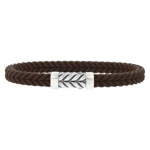 Chevron Brown Rubber Bracelet