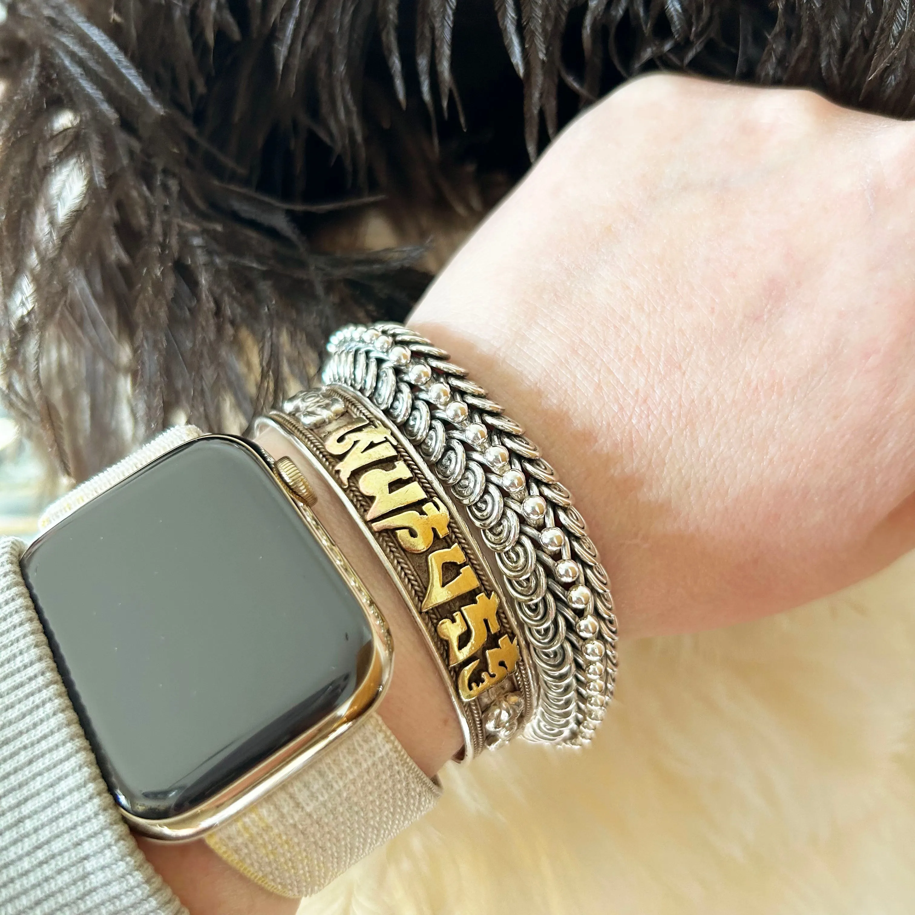 Chunky Vintage Bracelet | Sterling Silver