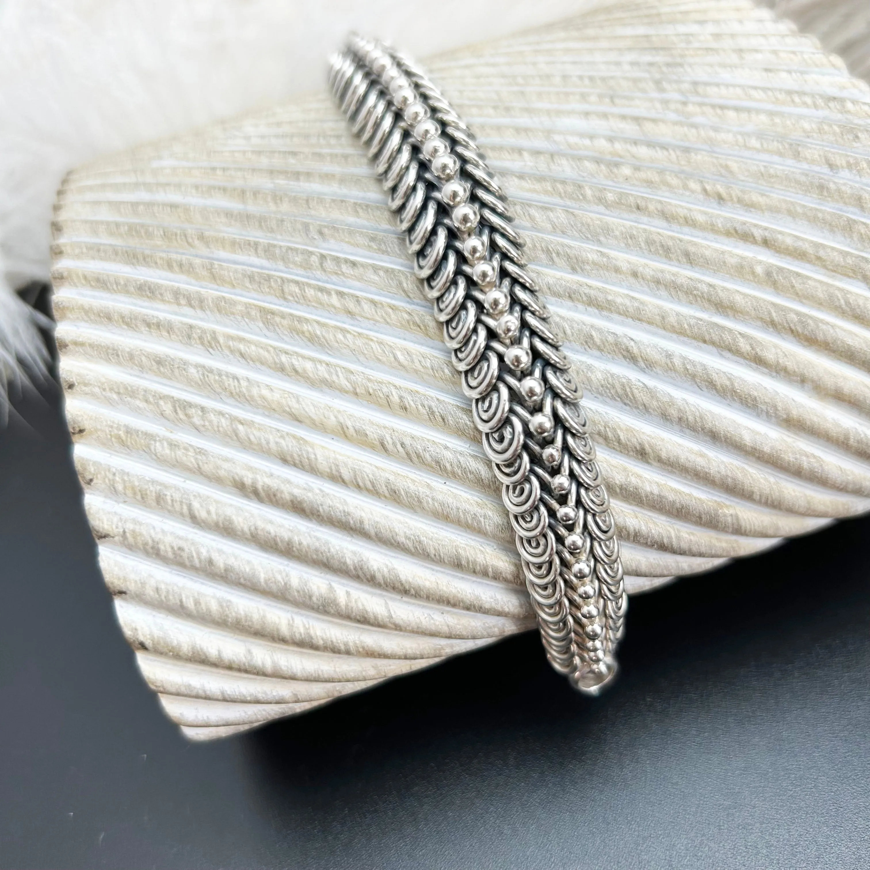 Chunky Vintage Bracelet | Sterling Silver