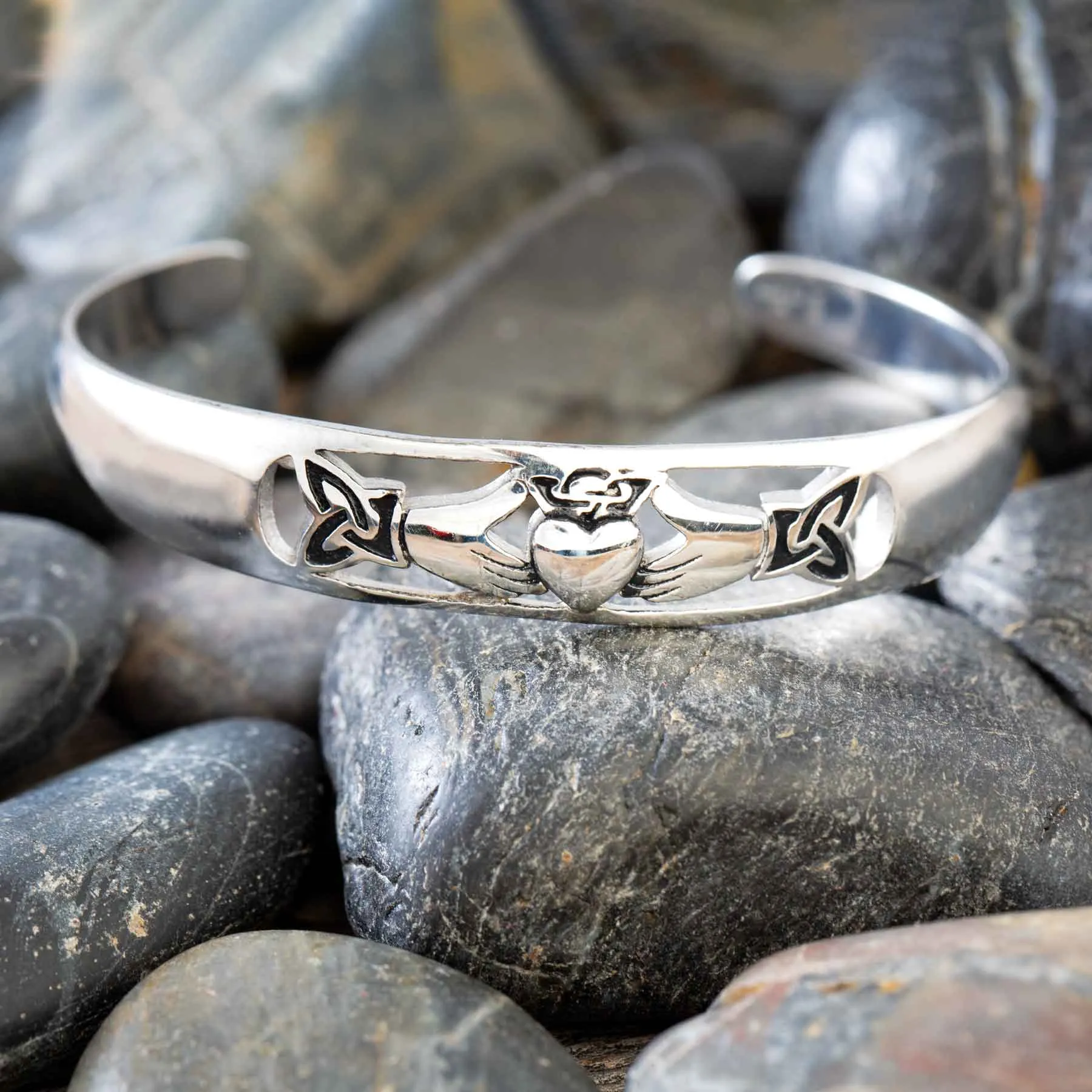 Claddagh Cuff Bracelet