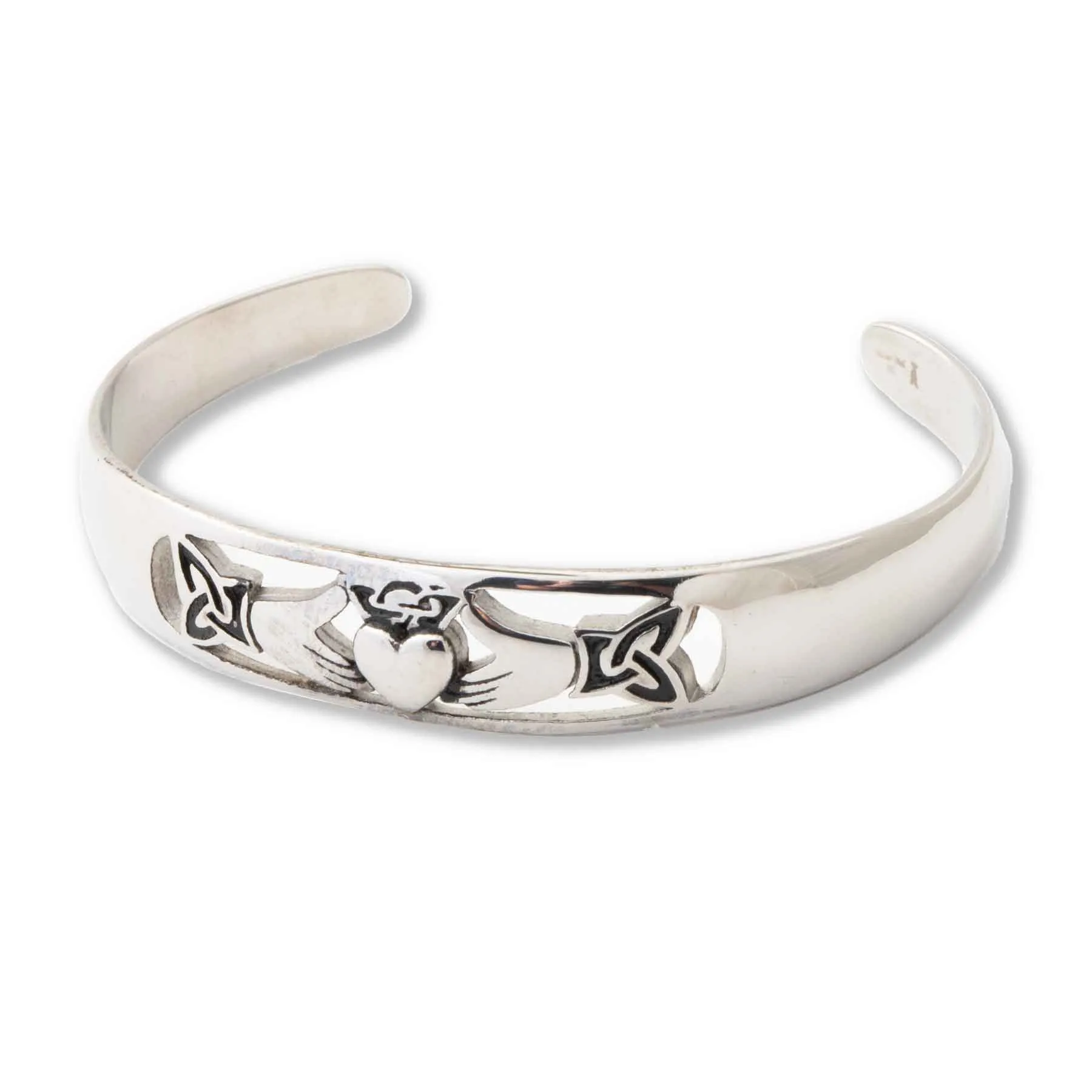 Claddagh Cuff Bracelet