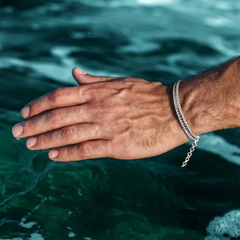 Cuff Bracelet for Men | Chain