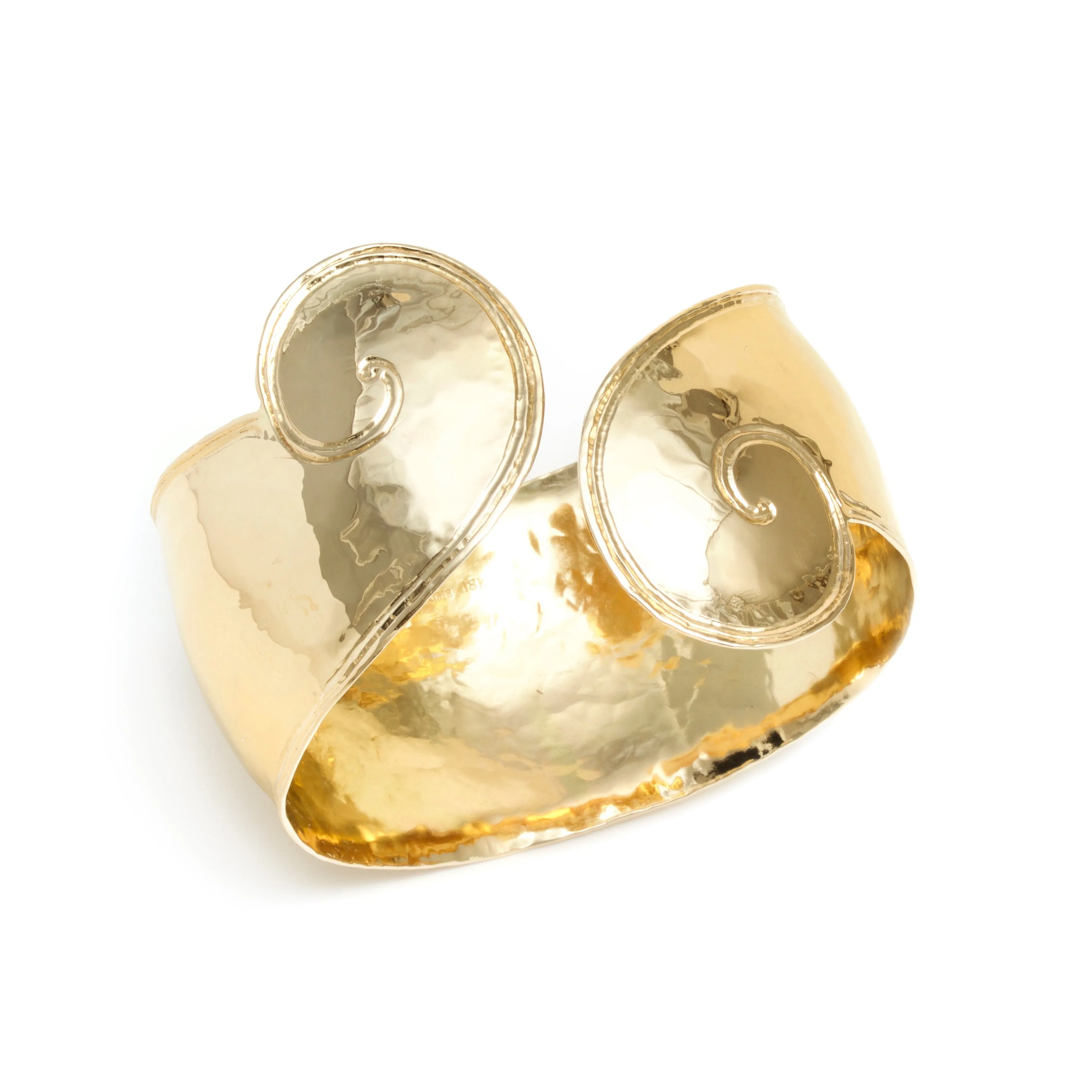 Curl Cuff Bracelet in 18K Yellow Gold