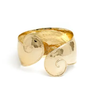 Curl Cuff Bracelet in 18K Yellow Gold