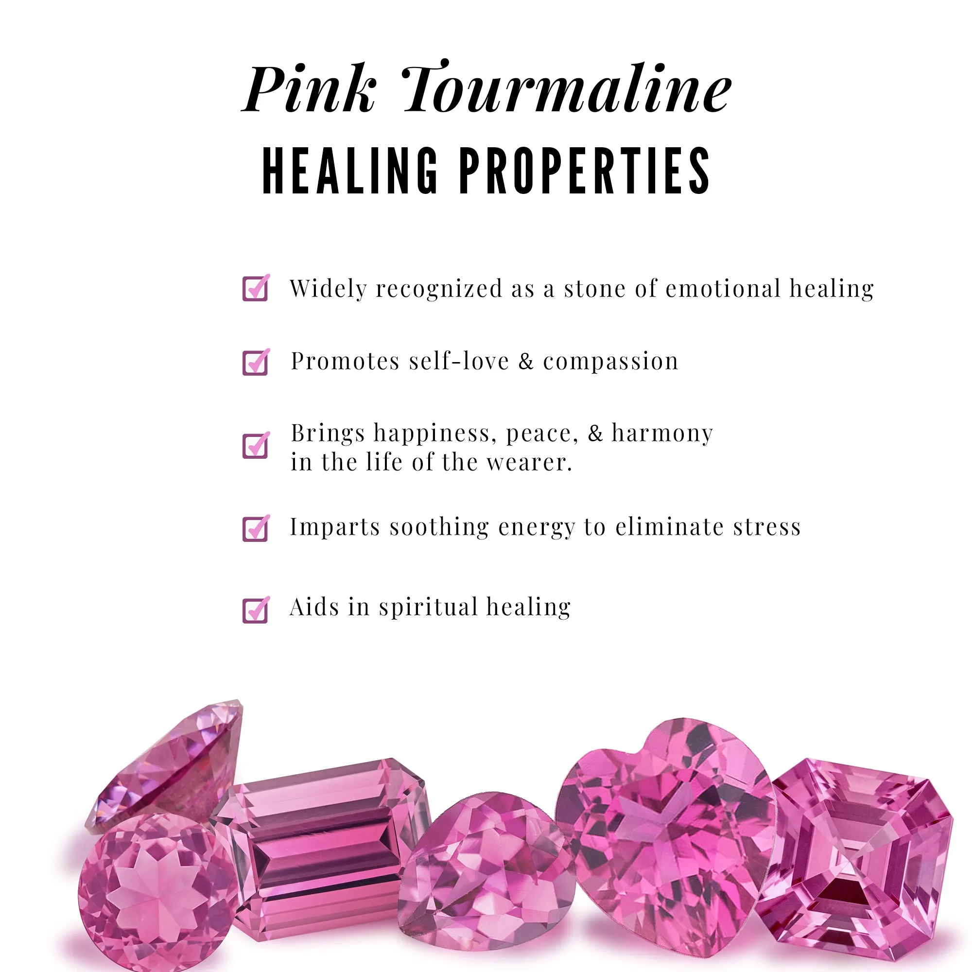 Cushion Cut Pink Tourmaline and Diamond Bridal Ring Set