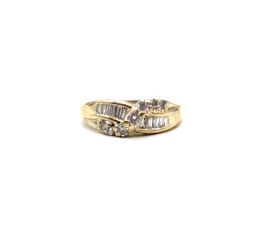 Diamond Channel Set Bypass Ring