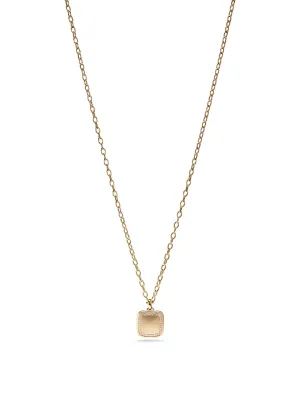 Diamond Square Locket Necklace