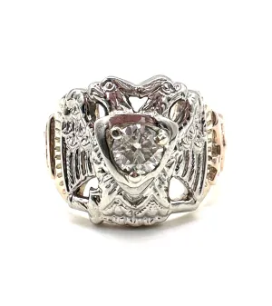 Diamond Thirty- Second Degree Masonic Ring