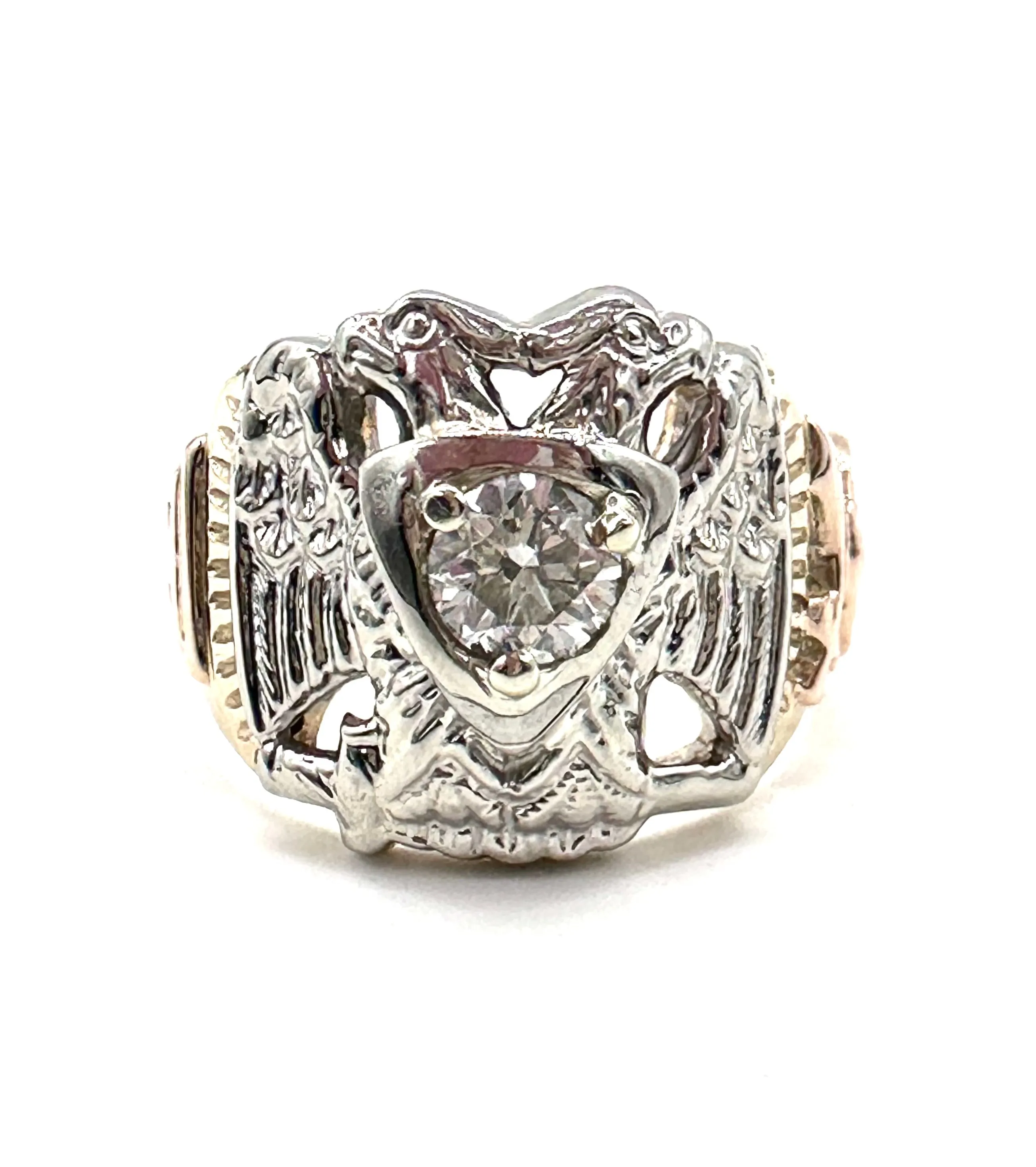 Diamond Thirty- Second Degree Masonic Ring