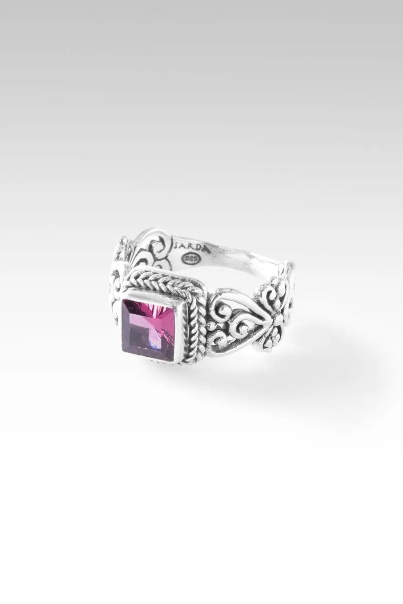 Faithful Devotion Ring™ in Malawi Pink Color Change Garnet