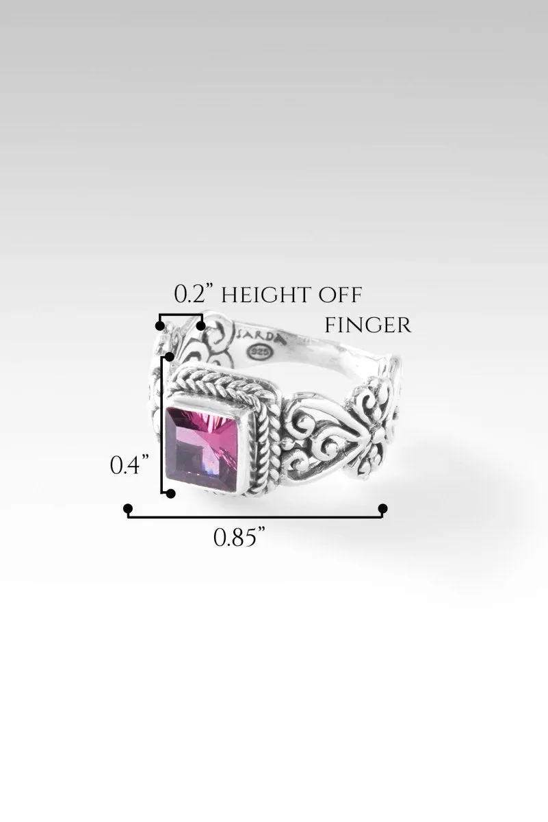 Faithful Devotion Ring™ in Malawi Pink Color Change Garnet